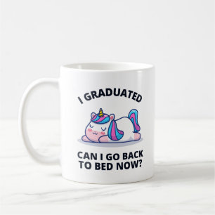 Caneca De Café Eu me formei Posso voltar para a cama agora