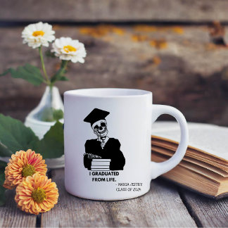 CANECA DE CAFÉ EU ME GRADUEI DA VIDA, SOBREVIVENTE DE GRADUAÇÃO