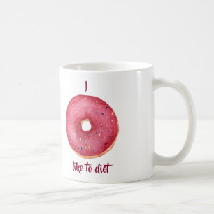 Caneca De Café Eu Morrendo Gosto De Dieta