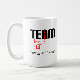 Caneca De Café Eu na Equipe Engraçado Mug