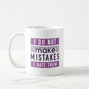 Caneca De Café Eu Não Começo Erros