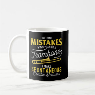 Caneca De Café Eu Não Começo Erros Ao Tocar Um Trombone