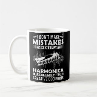 Caneca De Café Eu não cometo erros quando toco Harmonica Harmon