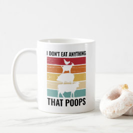 Caneca De Café Eu não como nada que faça Amante de os animais de