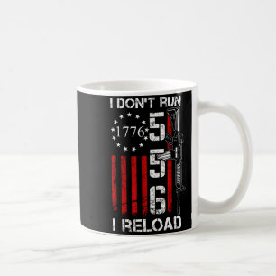 Caneca De Café Eu Não Corro Eu Recarrego - Usa Bandeira de Arma P
