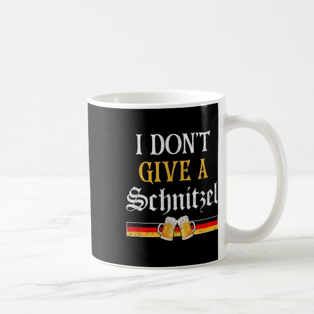 Caneca De Café Eu Não Dou Uma Cerveja Alemã Schnitzel Engraçada _ (Direita)