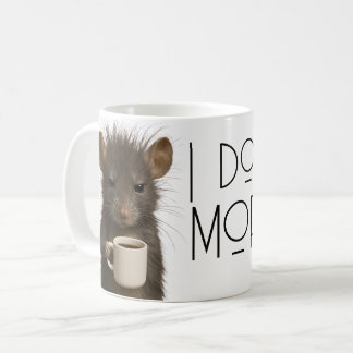 Caneca De Café Eu não faço manhãs humor mouse café