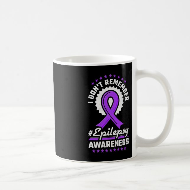 Caneca De Café Eu não me lembro da consciência da epilepsia (Direita)