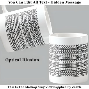 Caneca De Café Eu não me sinto muito estranha Mensagem oculta de 