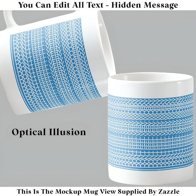 Caneca De Café Eu não me sinto muito mal escondido Mensagem 124WB (Criador carregado)