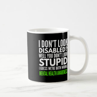Caneca De Café Eu Não Pareço Com Deficiente Sensibilização Mental