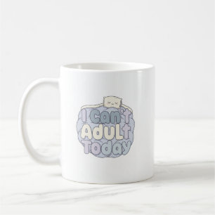 Caneca De Café Eu não posso adultar hoje Mug - Design de Pastel C