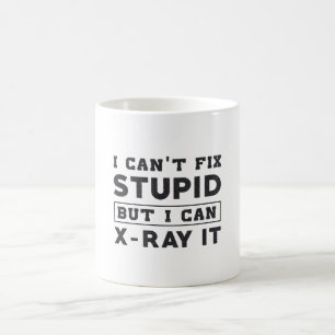 Caneca De Café Eu não posso consertar o estúpido, mas eu posso