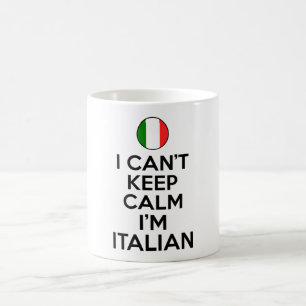 Caneca De Café Eu não posso ficar calmo em italiano