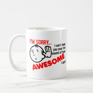 Caneca De Café Eu não posso ouvi-lo sobre o som de como I