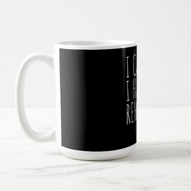 Caneca De Café Eu Não Posso Testar A Ação Do Drama (Esquerda)