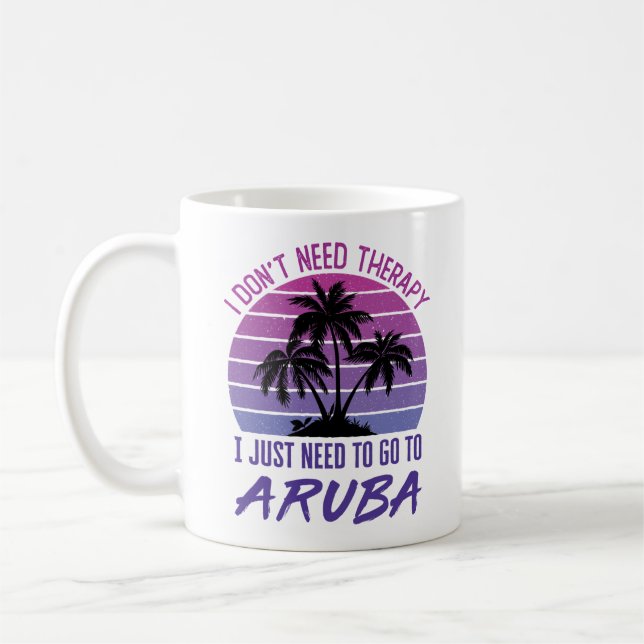 Caneca De Café Eu não preciso de terapia Eu só preciso ir para Ar (Esquerda)