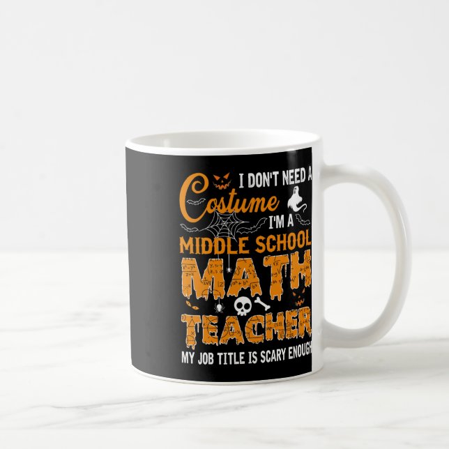 Caneca De Café Eu não preciso de um professor de matemática do en (Direita)