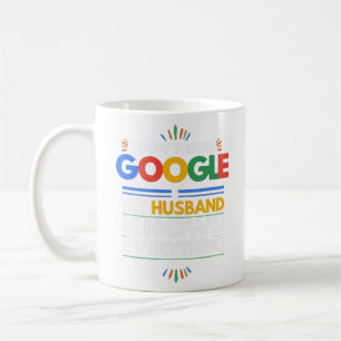 Caneca De Café Eu não preciso do Google Meu Marido sabe tudo