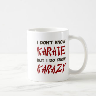 Caneca De Café Eu Não Sei Karate Mas Eu Sei Camiseta Louca 