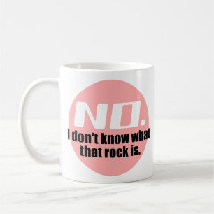 Caneca De Café Eu não sei o que é essa pedra (rosa)
