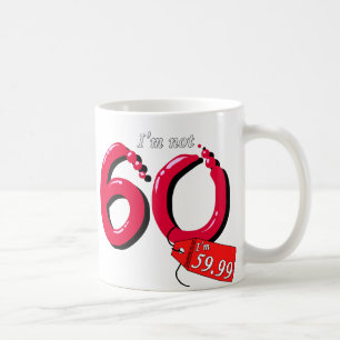 Caneca De Café Eu não sou 60 que eu sou texto de 59,99 bolhas