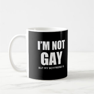 Caneca De Café Eu não sou alegre mas meu namorado é orgulho gay