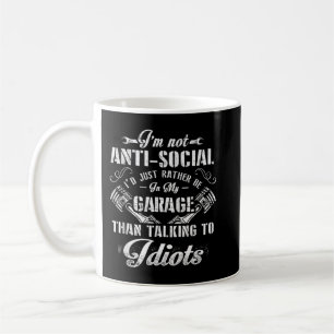 Caneca De Café Eu não sou antissocial. Eu só teria preferencialme
