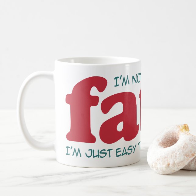 Caneca De Café Eu não sou gordo (Com Donut)