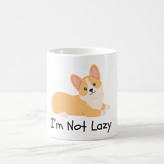 Caneca De Café Eu não sou memes preguiçosos de cachorro (Centro)