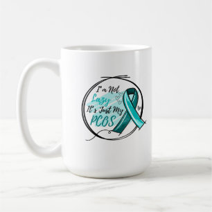 Caneca De Café Eu não sou preguiçoso É só minha fita de chá PCOS