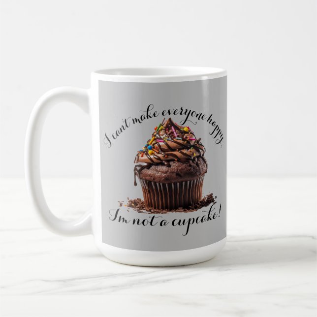 Caneca De Café Eu não sou um Cupcake de café (Esquerda)