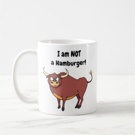 Caneca De Café Eu não sou um Hamburger! - Vegetariana