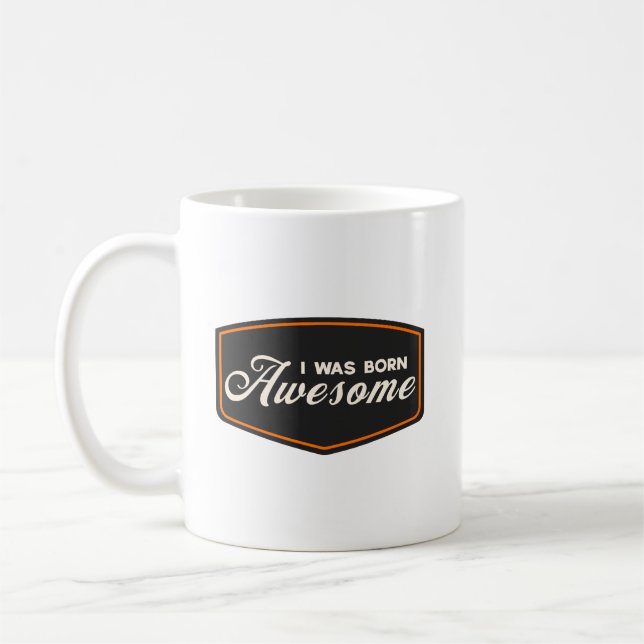 Caneca De Café Eu Nasci Incrível (Esquerda)