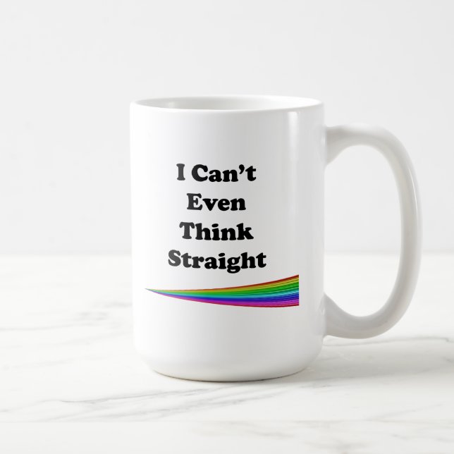 Caneca De Café Eu nem consigo pensar Hetero (Direita)