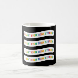 Caneca De Café Eu nem consigo pensar Hetero | Orgulho gay Mês