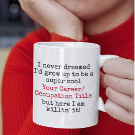 Caneca De Café Eu nunca sonhei que seria costume fazer citações e