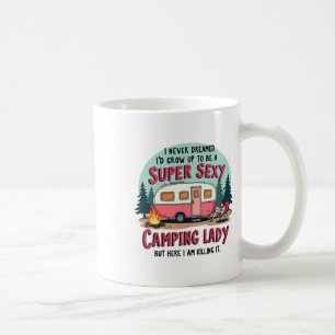 Caneca De Café Eu Nunca Sonhei Super Y Camping Senhora Matando Ou