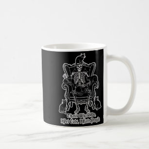 Caneca De Café Eu Odeio Gatos Que Odeio Pessoas Esqueleto Gato Ha