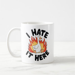 Caneca De Café Eu Odeio Isso Aqui Meme Silly Goose