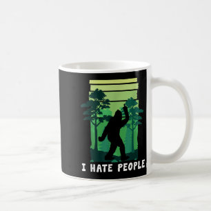 Caneca De Café Eu Odeio Pessoas - Engraçado Dedo Médio Sasqua