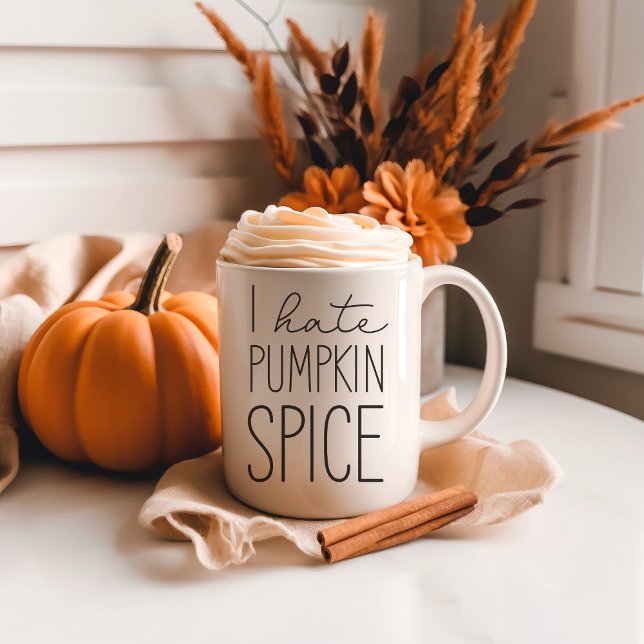 Caneca De Café Eu Odeio Pumpkin Spice Engraçado Fall Season Mug (Criador carregado)