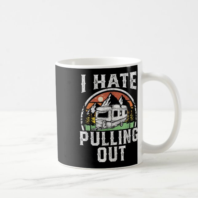 Caneca De Café Eu Odeio Puxar Reboque de Camping Engraçado Camper (Direita)