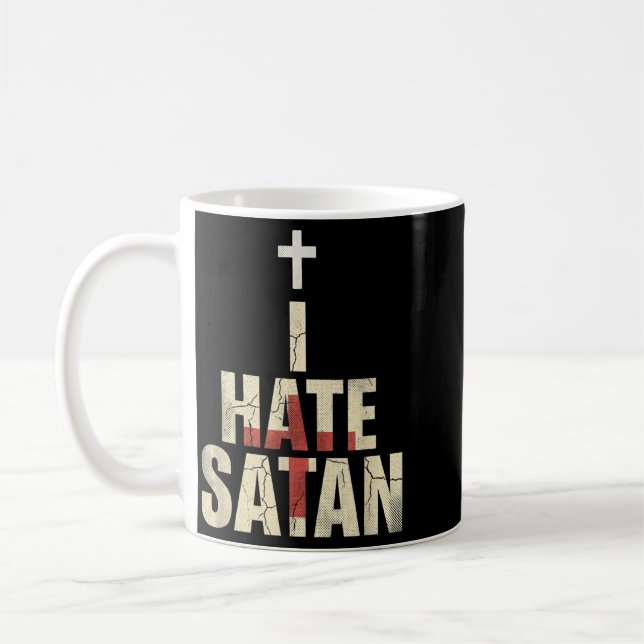 Caneca De Café Eu Odeio Satanás (Esquerda)