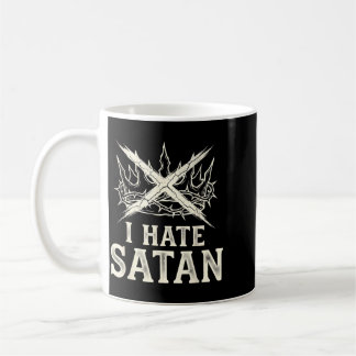 Caneca De Café Eu Odeio Satanás