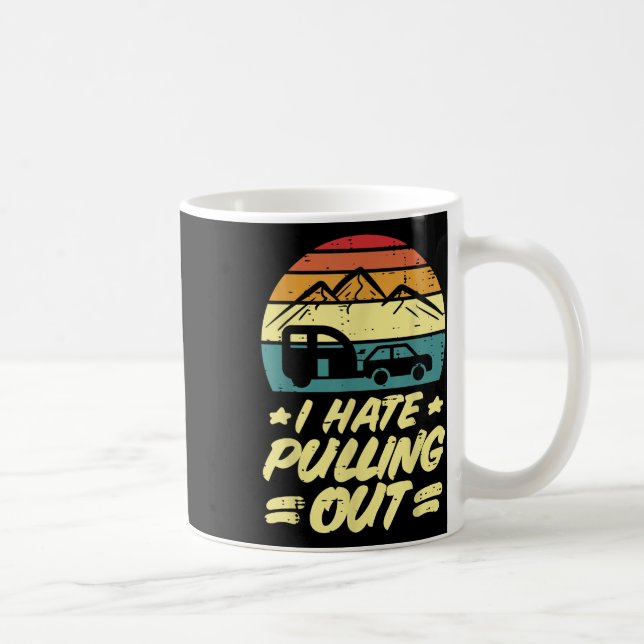 Caneca De Café Eu Odeio Tirar o Trailer de Acampamento Humor Retr (Direita)