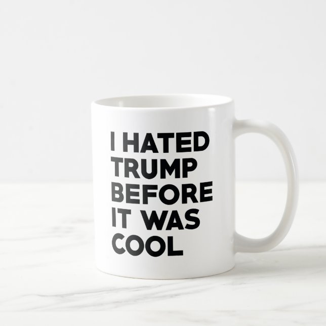 Caneca De Café Eu Odeio Trump (Direita)