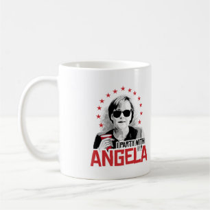 Caneca De Café Eu Party com Angela - -