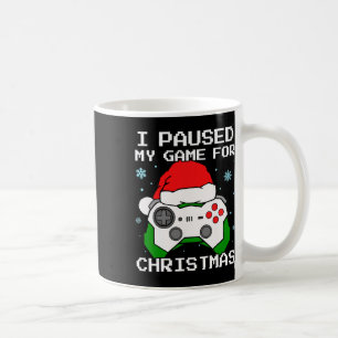 Caneca De Café Eu Pausar Meu Jogo Para O Natal Retro Gamer Jogos