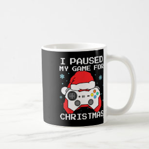 Caneca De Café Eu Pausar Meu Jogo Para O Natal Retro Gamer Jogos